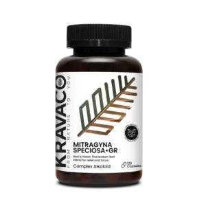 Kravaco's Kratom Green and Red blend, Mitragyna Speciosa