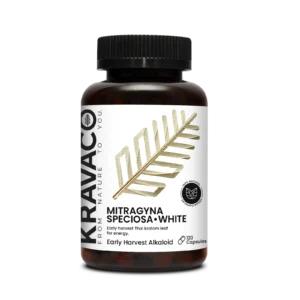 Kravaco's Kratom White, Mitragyna Speciosa