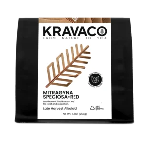 Kravaco's Kratom Red, Mitragyna Speciosa Powder