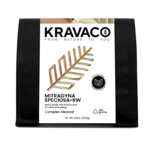 Kravaco's Kratom Red and White blend, Mitragyna Speciosa Powder